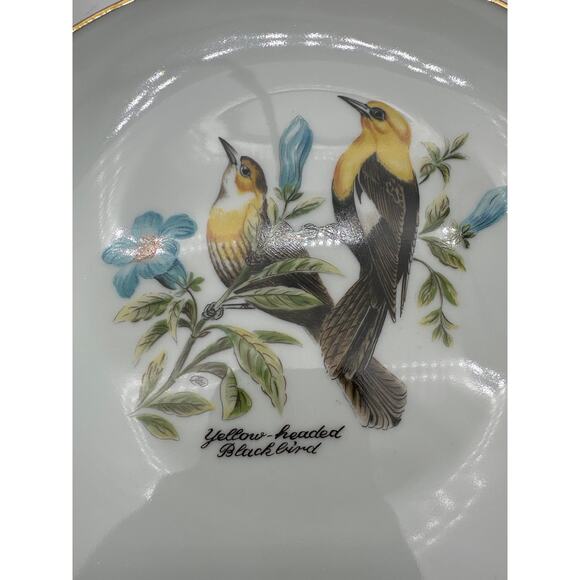Bareuther stamp Grannycore Bird decorative hanging plate Germany set three pack - Picture 3 of 16